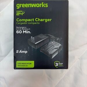 Genuine OEM Greenworks Powerall 24V 2 Amp Compact Battery Charger